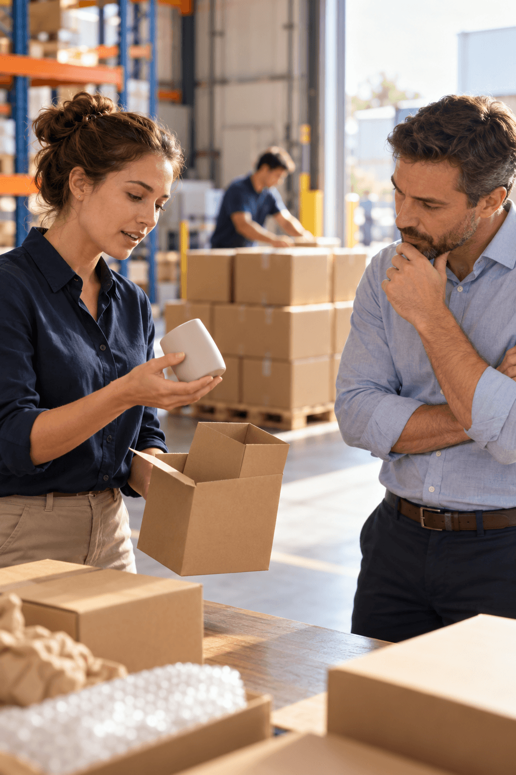 Inspecting Sample for Supplier Handover Inspecting Sample for Supplier Handover